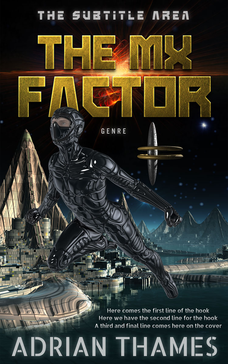 2D view of Premade Science Fiction Book Cover - Woodsmoke