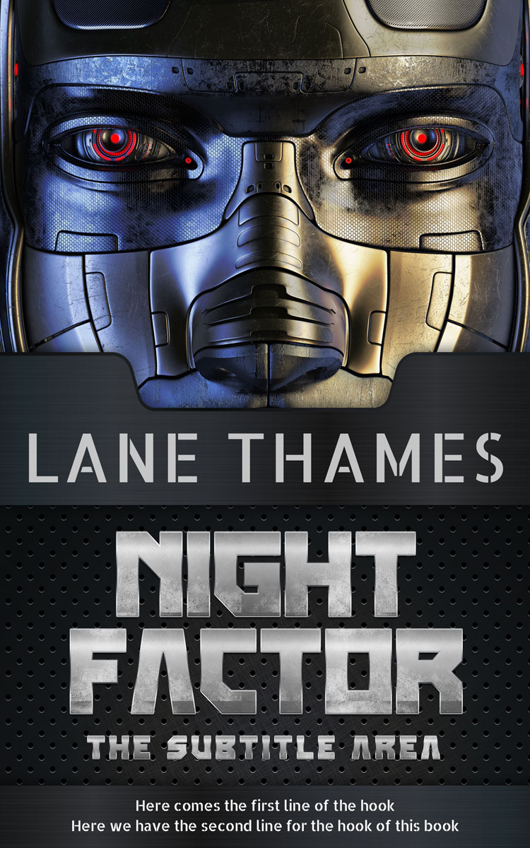 2D view of Premade Science Fiction Book Cover - Tide