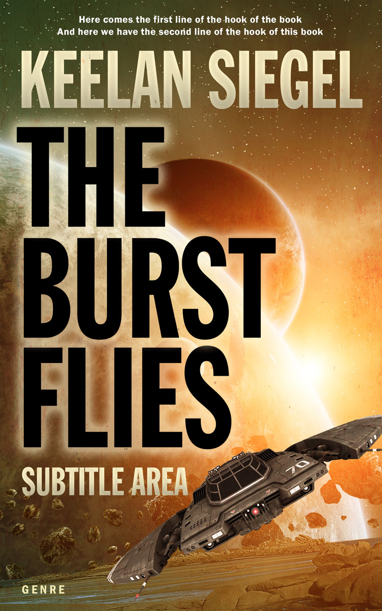 2D view of Premade Science Fiction Book Cover - Old Copper