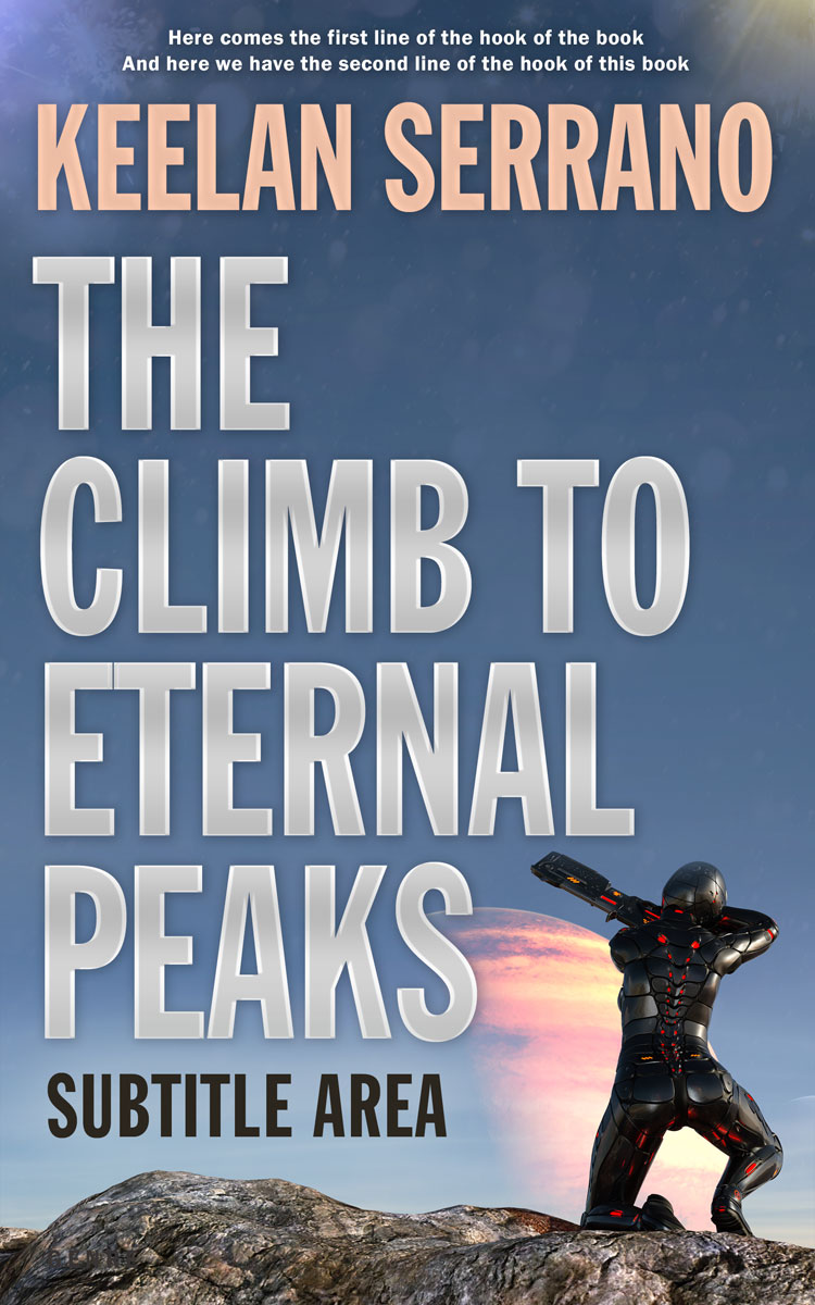 2D view of Premade Science Fiction Book Cover - Blue Bayoux