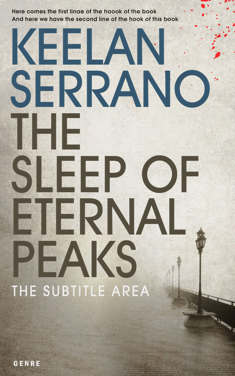 2D view of Premade Mystery & Thriller & Suspense Book Cover - Swirl