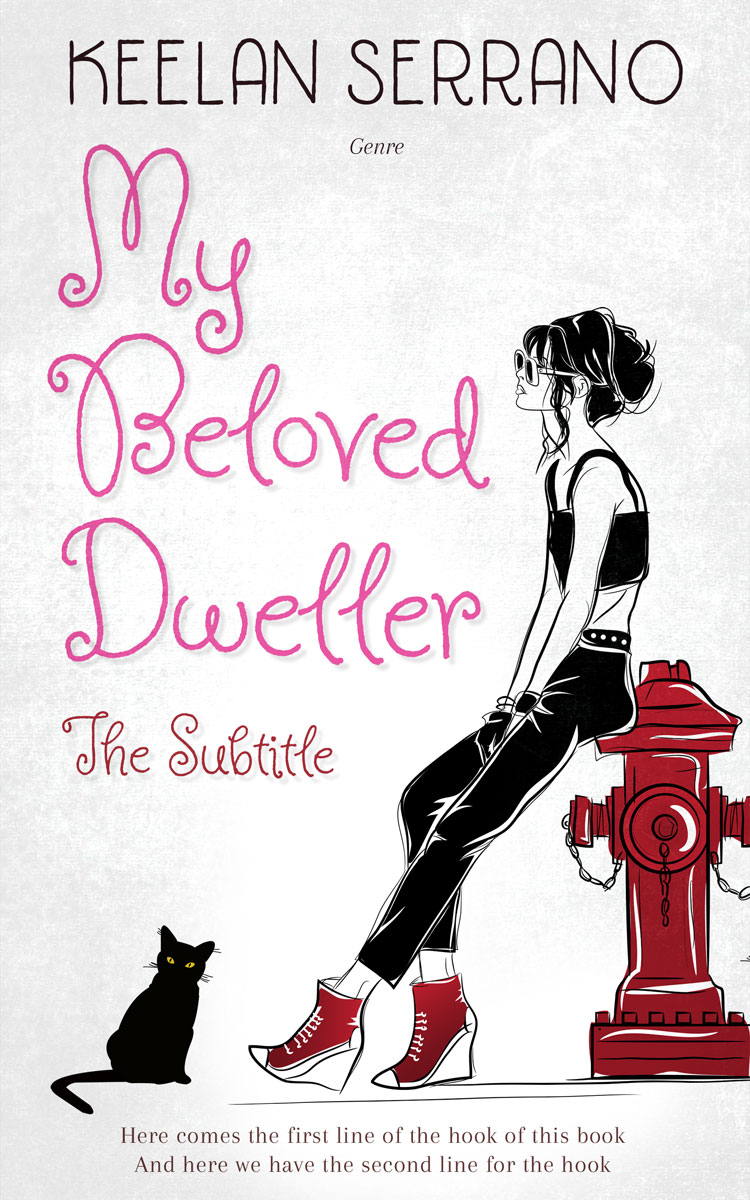 2D view of Premade Abstract Book Cover - Gallery