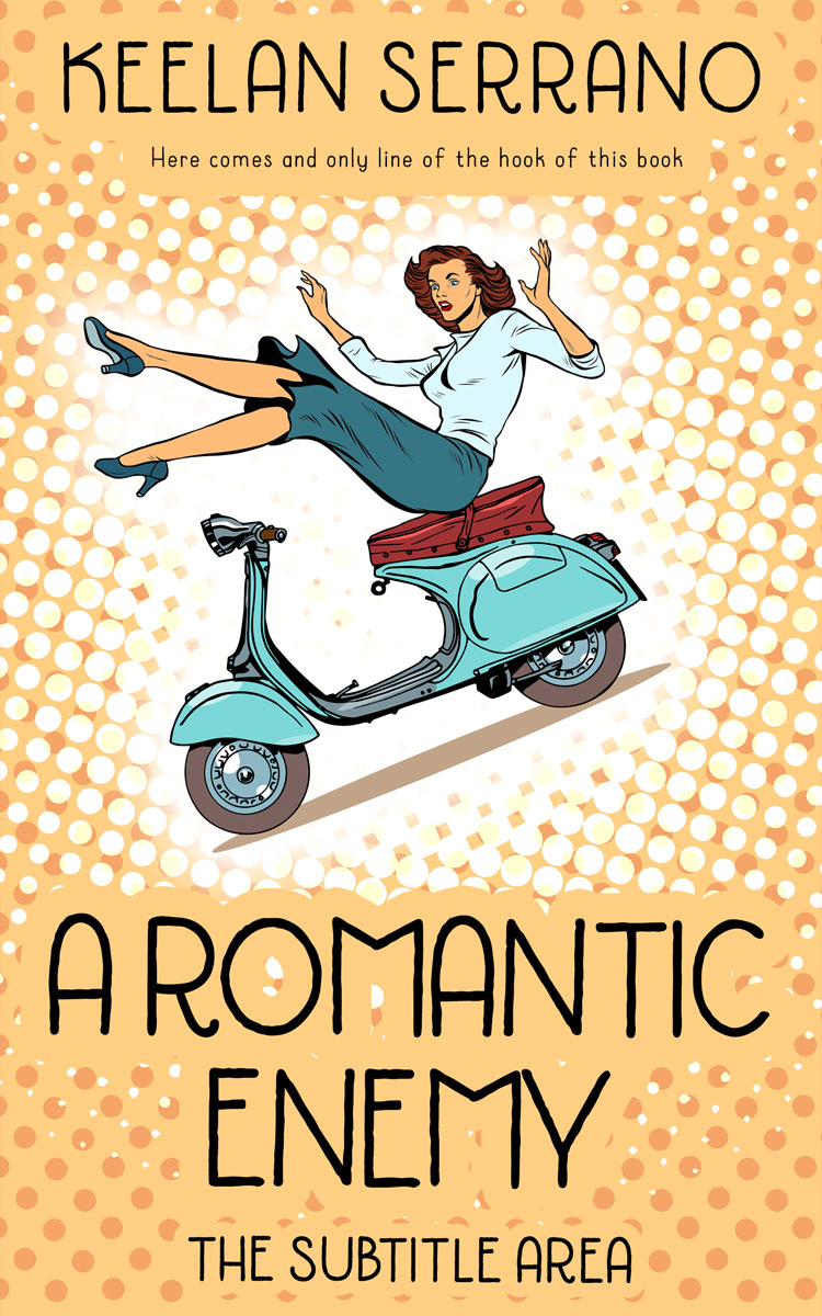 2D view of Premade Chick Lit Book Cover - Manhattan