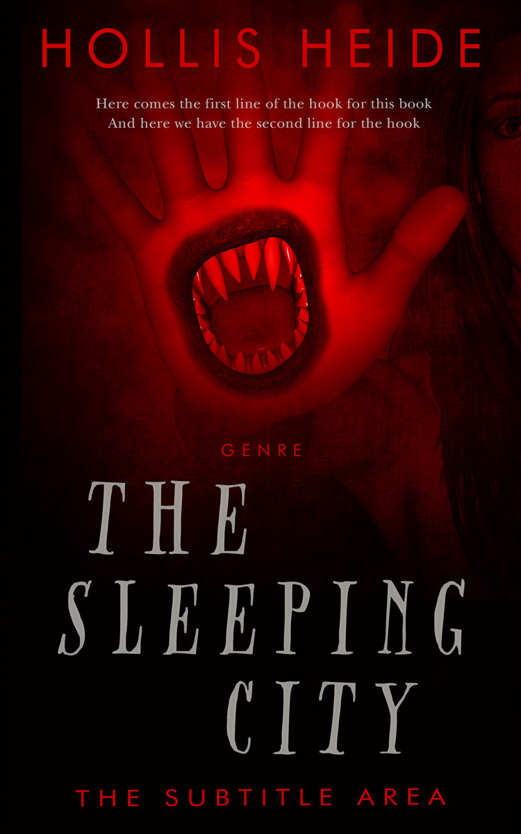 2D view of Premade Horror Book Cover - Creole