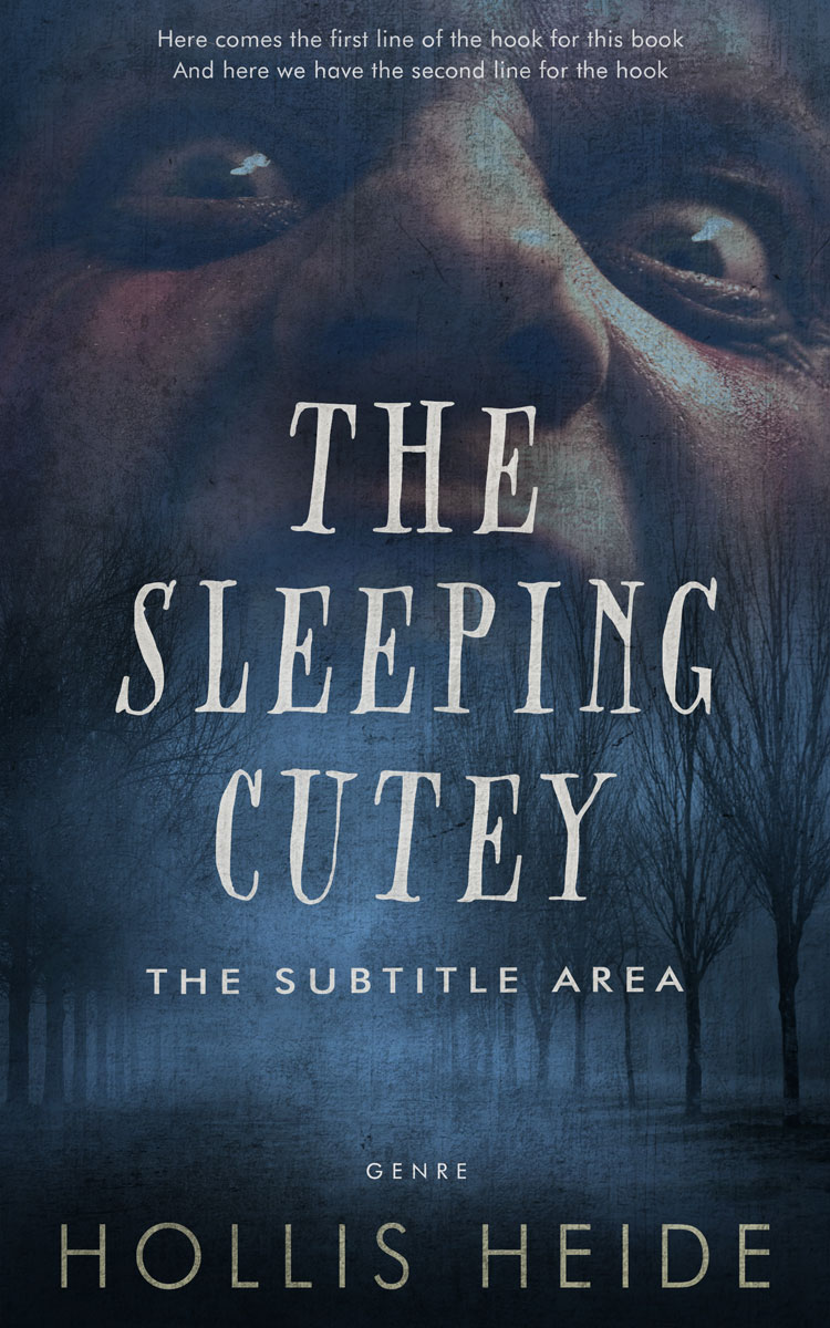 2D view of Premade Horror Book Cover - Pickled Bluewood