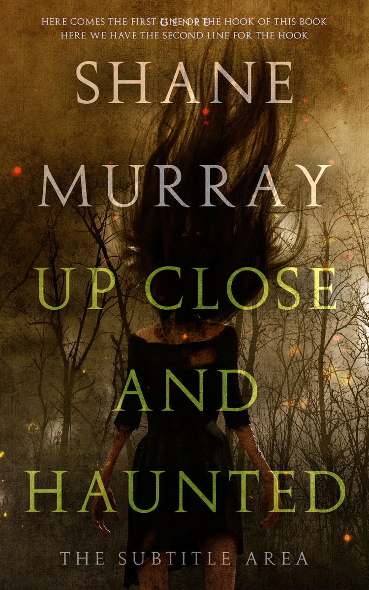 2D view of Premade Horror Book Cover - Brown Tumbleweed