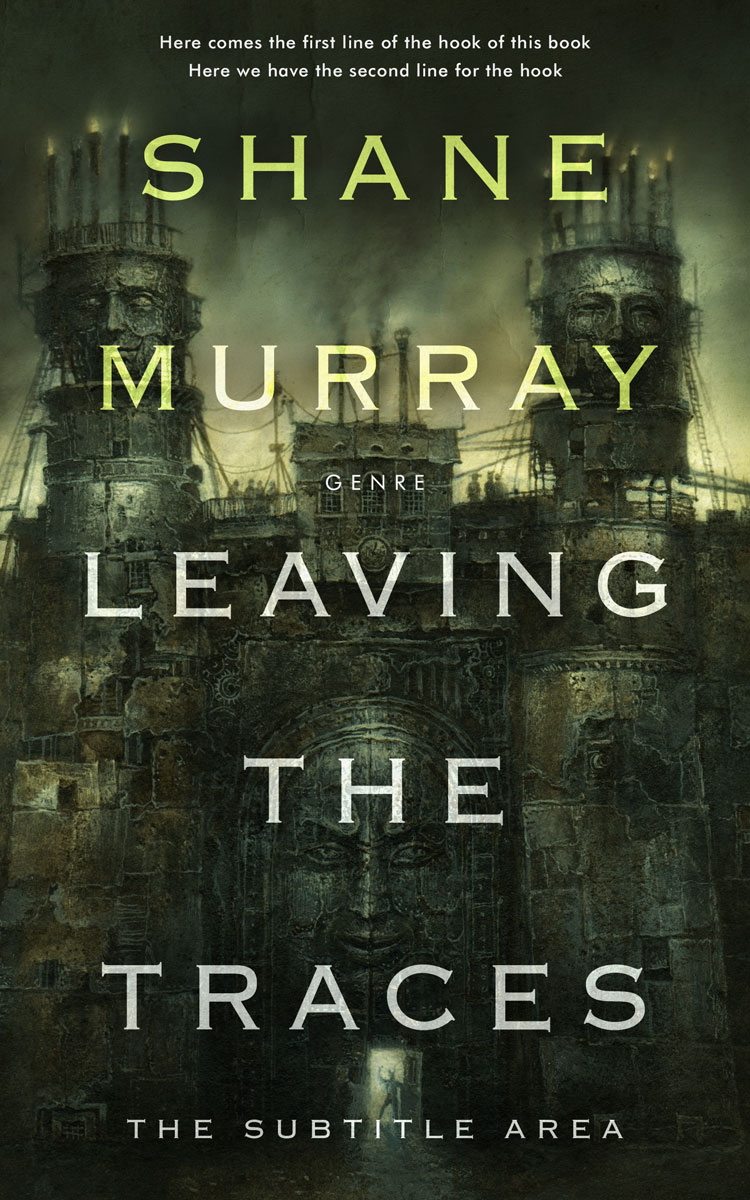 2D view of Premade Fantasy Book Cover - Log Cabin