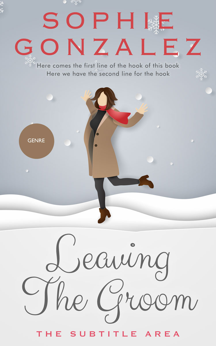 2D view of Premade Chick Lit Book Cover - Iron