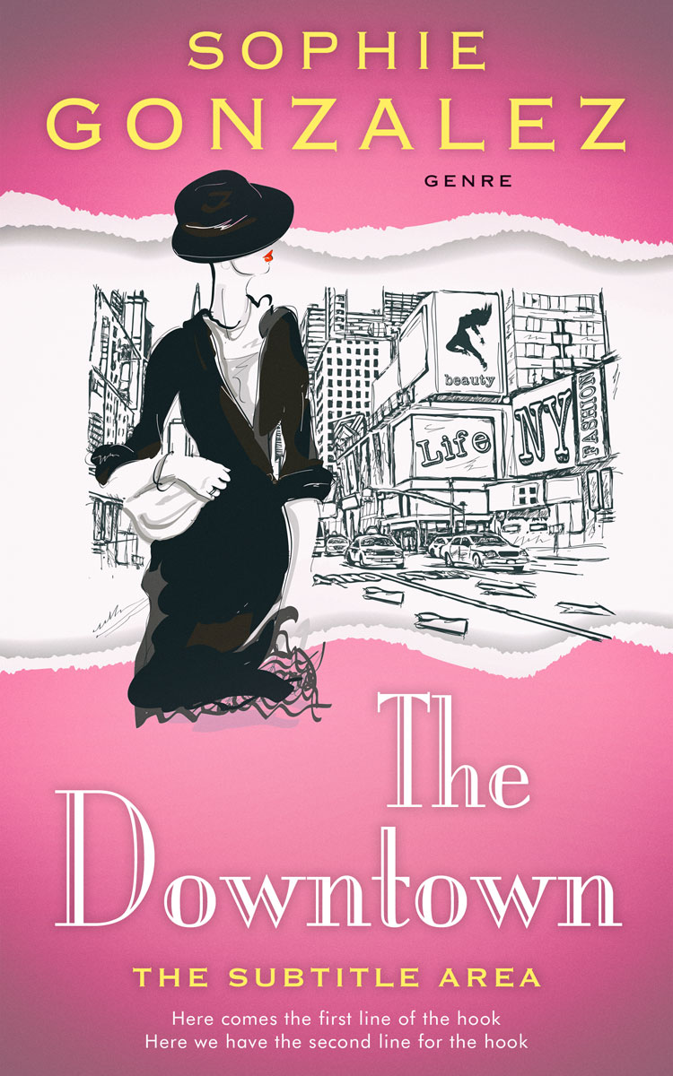 2D view of Premade Romance Book Cover - Charm