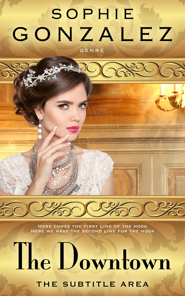 2D view of Premade Romance Book Cover - Whiskey