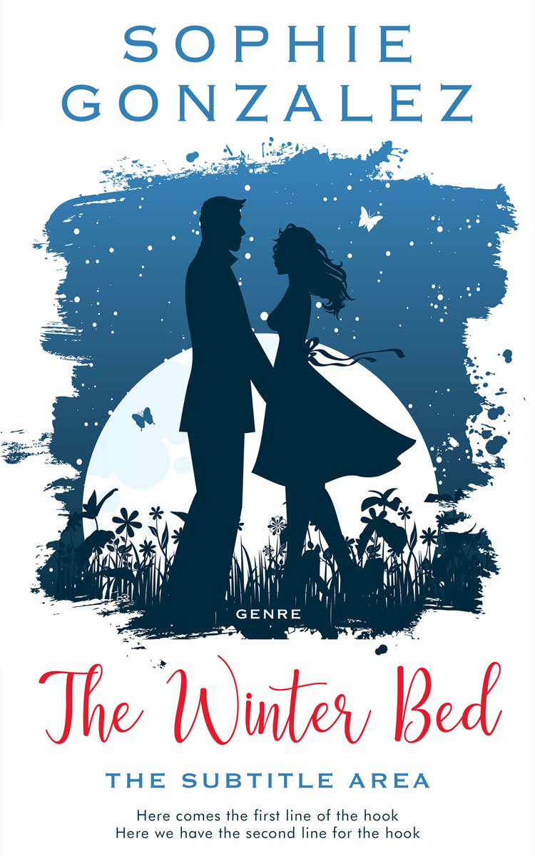 2D view of Premade Romance Book Cover - Blumine