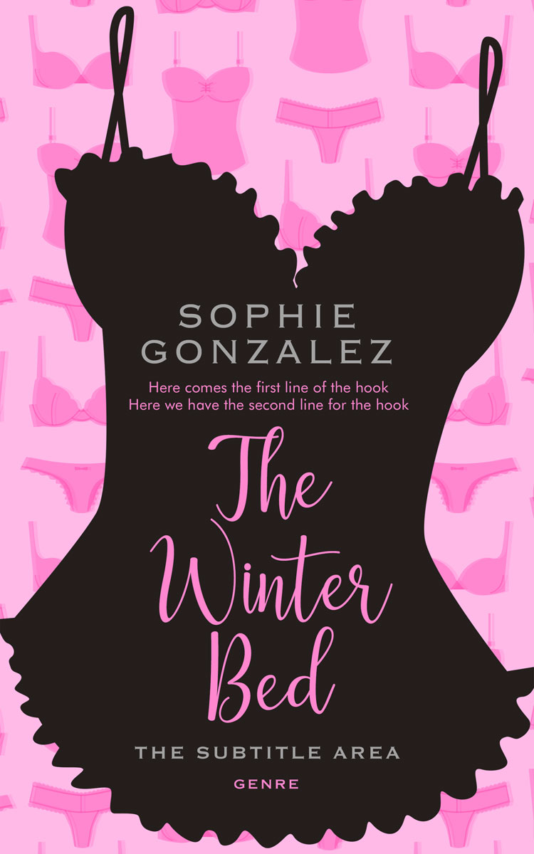 2D view of Premade Romance Book Cover - Lavender Pink