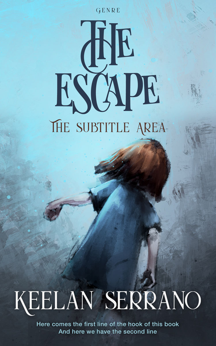 2D view of Premade Surreal Book Cover - Half Baked