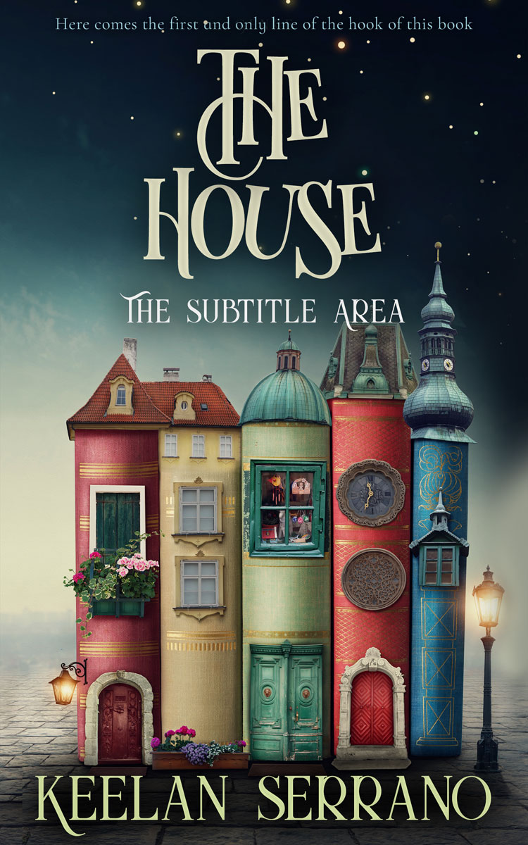 2D view of Premade Fantasy Book Cover - Ebony Clay