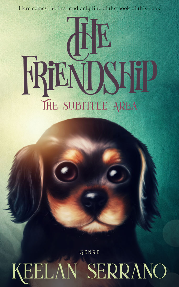 2D view of Premade Abstract Book Cover - Te Papa Green