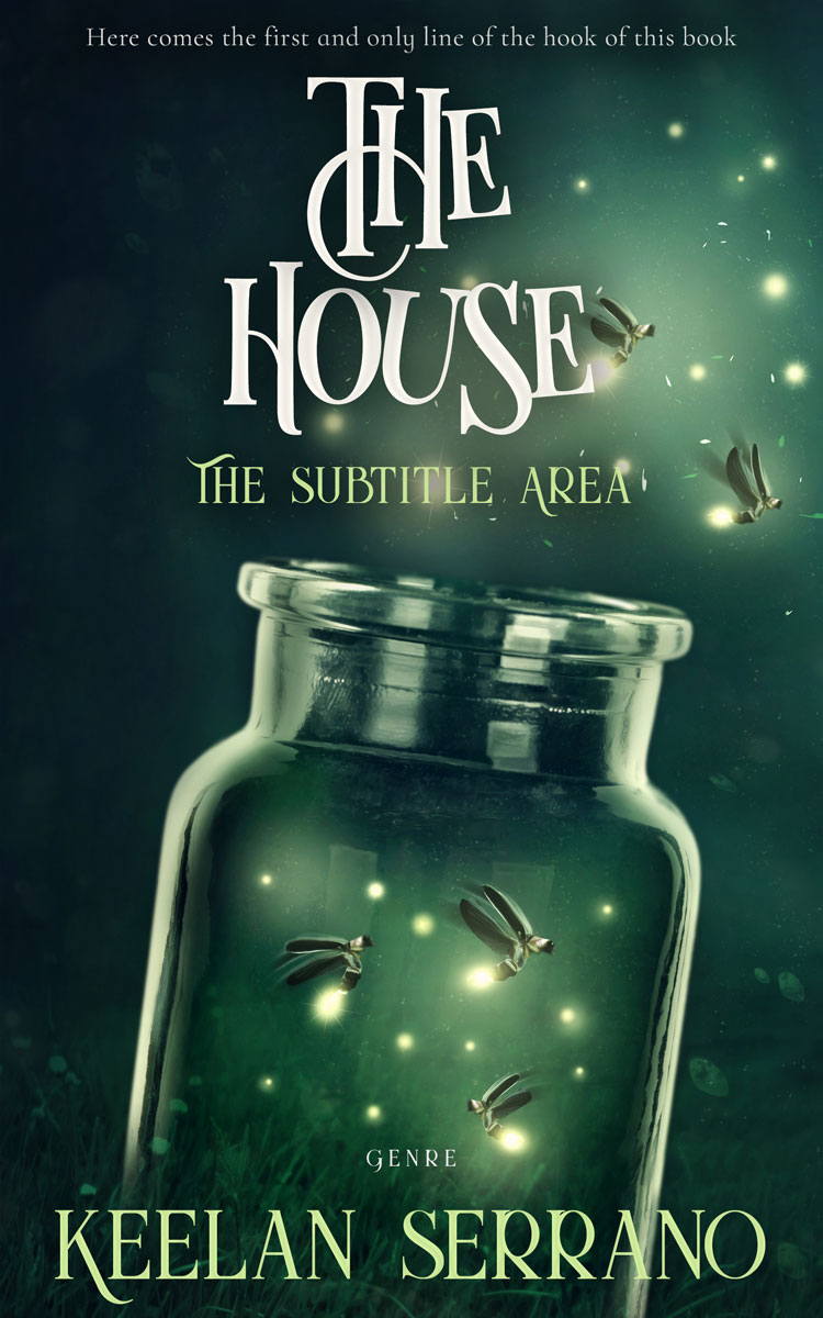 2D view of Premade Fantasy Book Cover - Gable Green