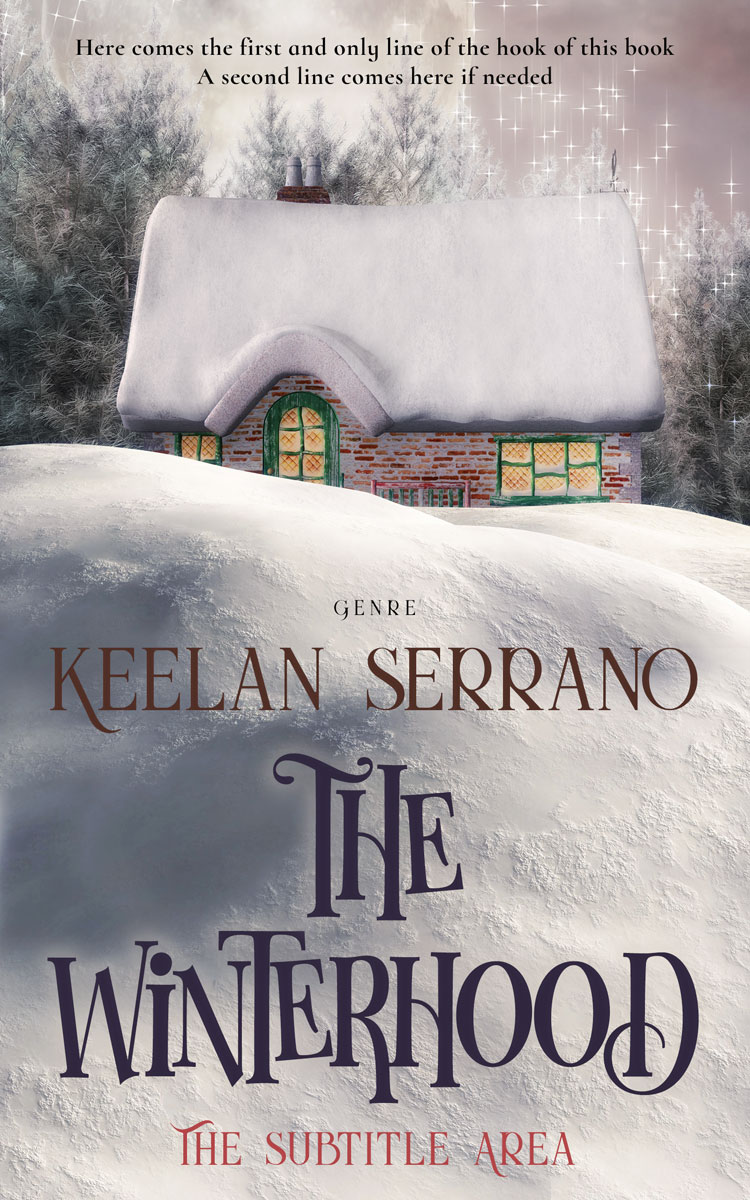 2D view of Premade Fantasy Book Cover - Silver Rust