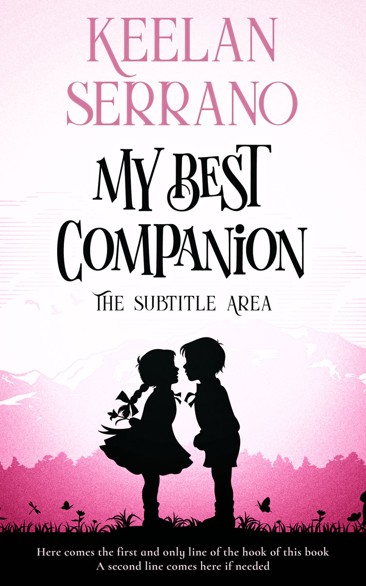 2D view of Premade Romance Book Cover - Underage Pink