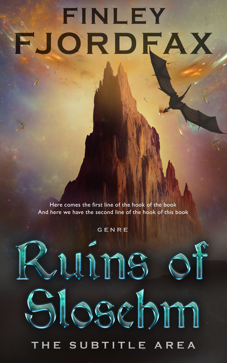 2D view of Premade Fantasy Book Cover - Dune