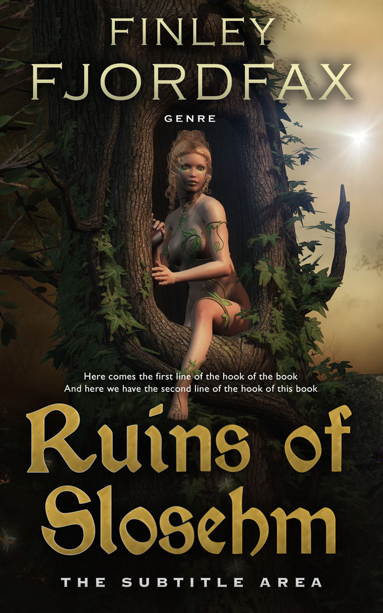 2D view of Premade Fantasy Book Cover - Gimblet