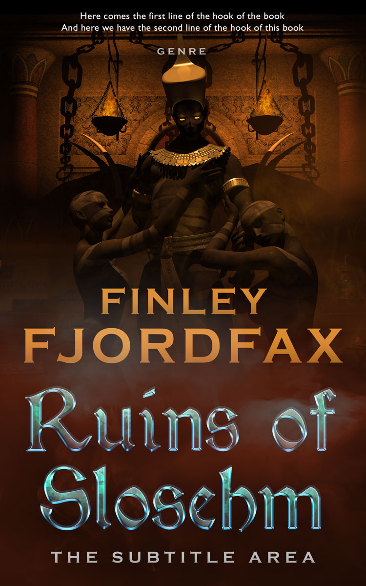 2D view of Premade Fantasy Book Cover - Sambuca