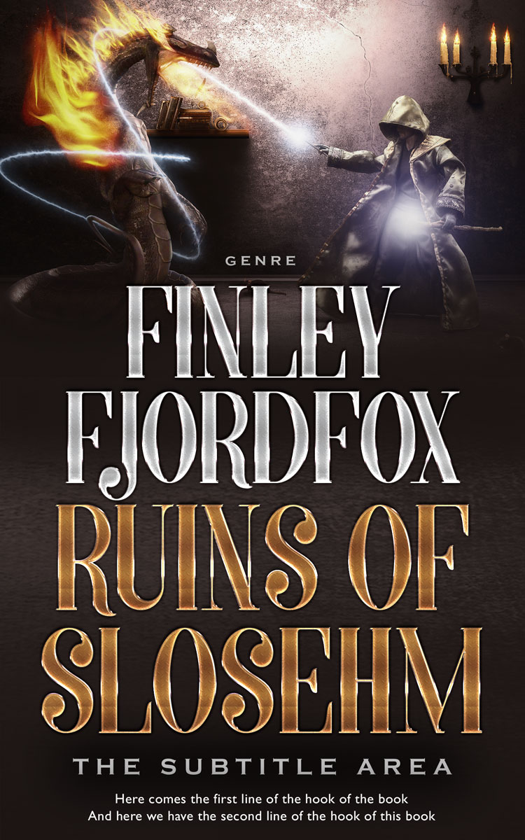 2D view of Premade Fantasy Book Cover - Rodeo Dust