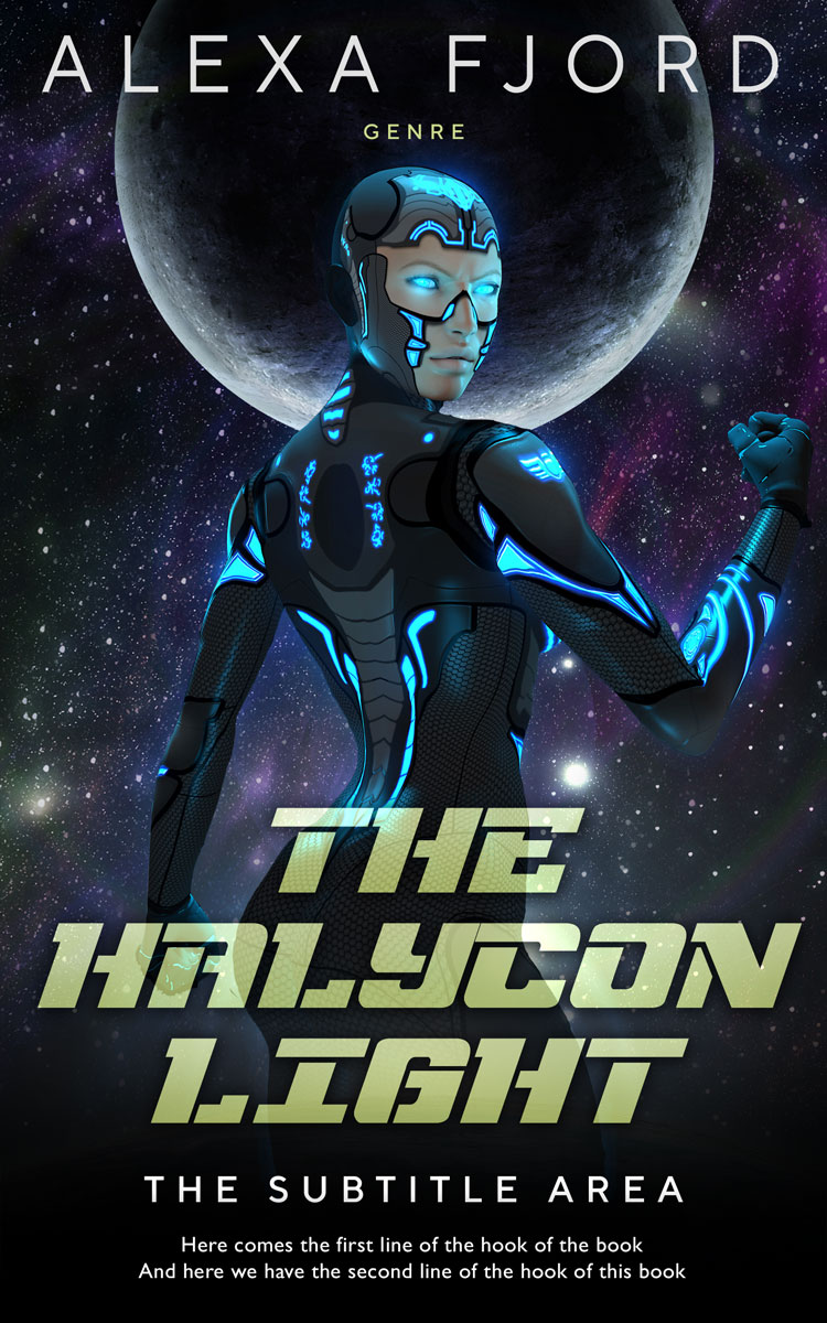 2D view of Premade Science Fiction Book Cover - Vulcan