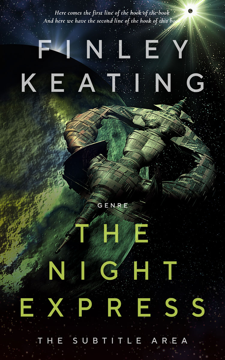 2D view of Premade Science Fiction Book Cover - Woodsmoke