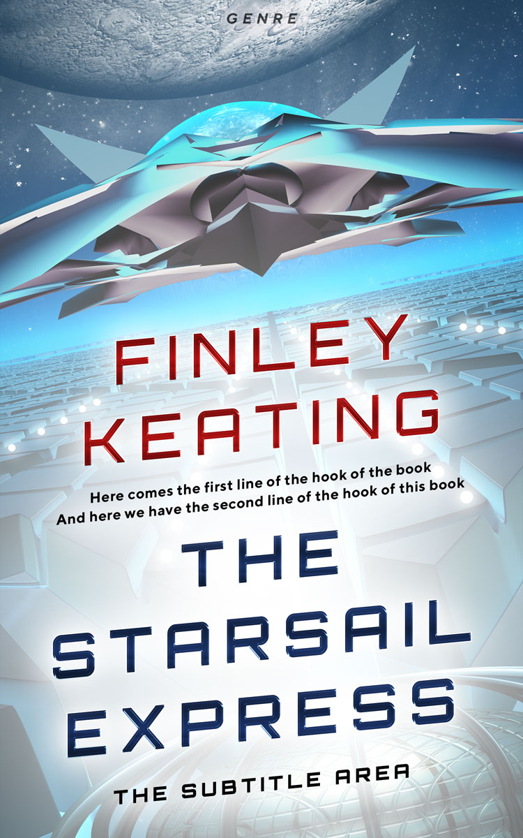 2D view of Premade Science Fiction Book Cover - Geyser