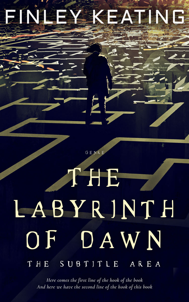 2D view of Premade Mystery & Thriller & Suspense Book Cover - Mirage