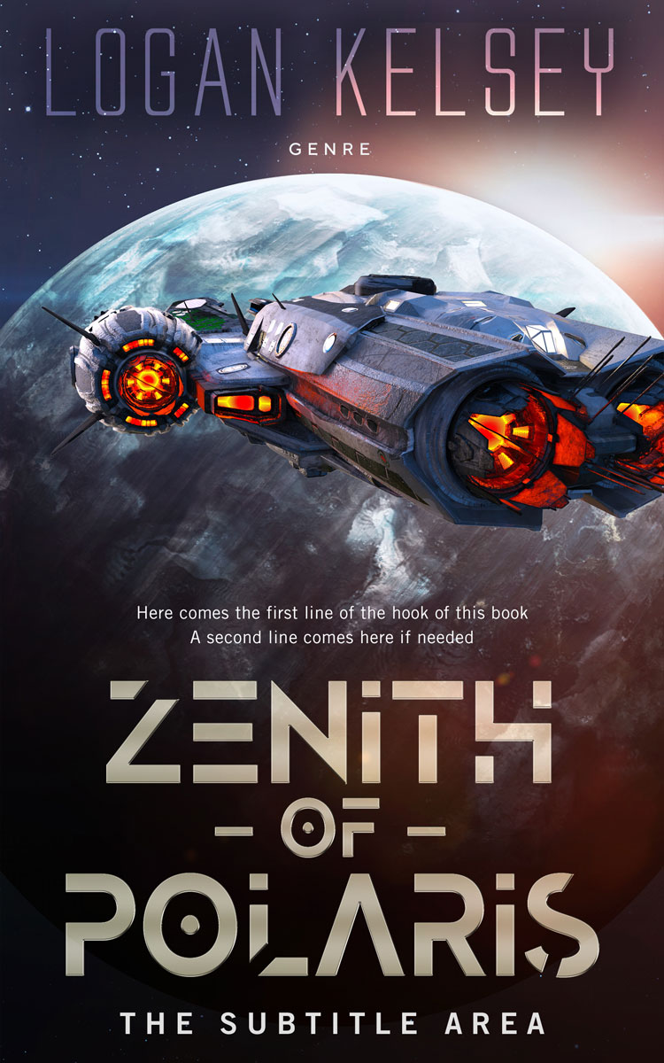 2D view of Premade Science Fiction Book Cover - Thunder