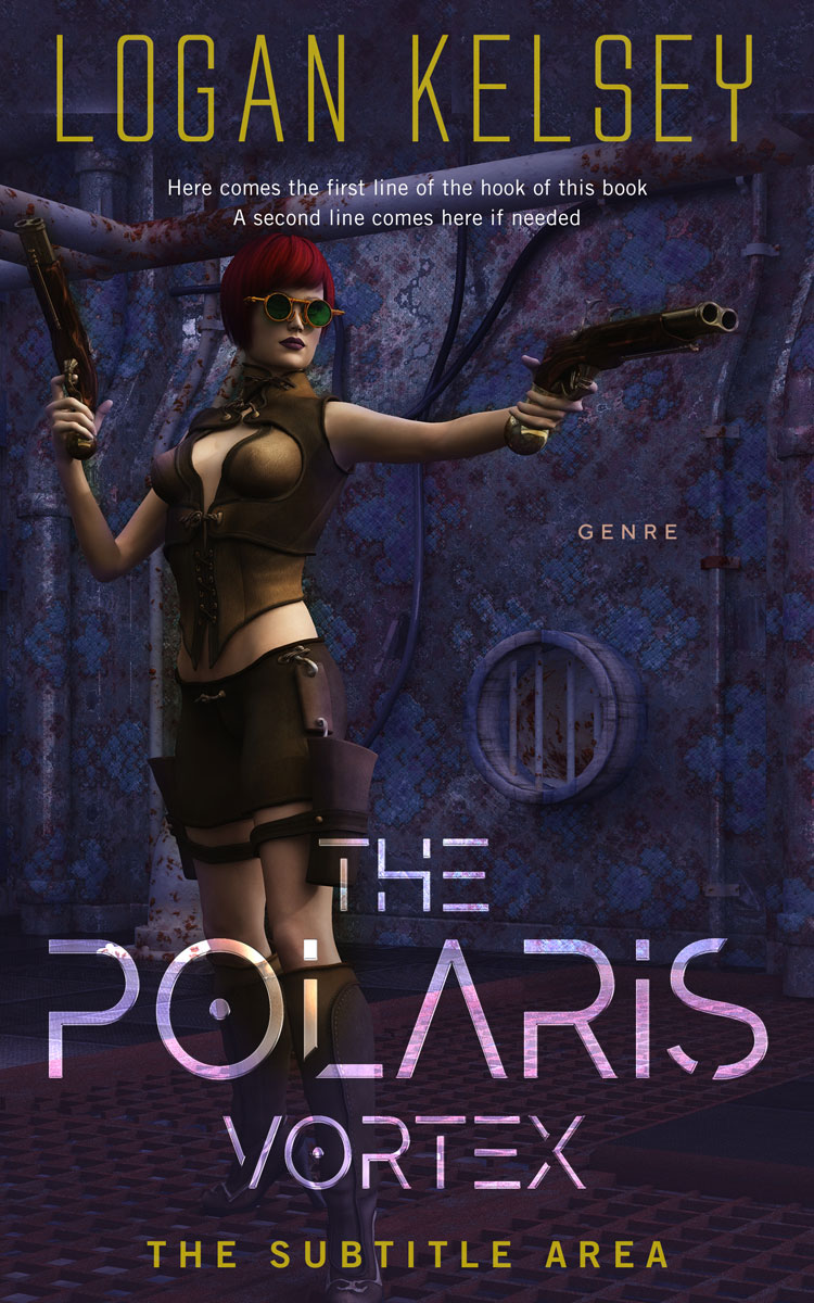 2D view of Premade Science Fiction Book Cover - Bastille