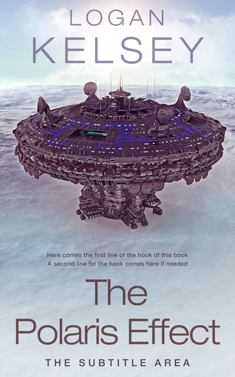 2D view of Premade Science Fiction Book Cover - Loblolly