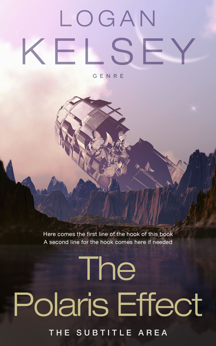 2D view of Premade Science Fiction Book Cover - Lola