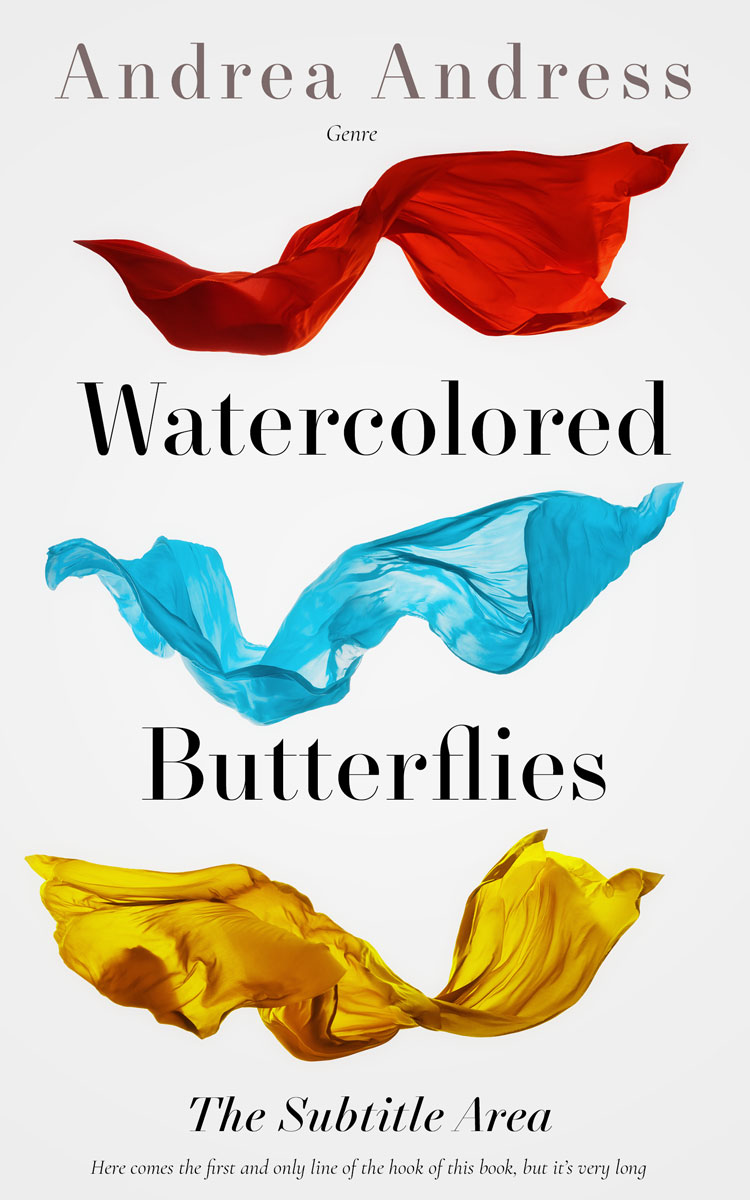 2D view of Premade Abstract Book Cover - Gallery