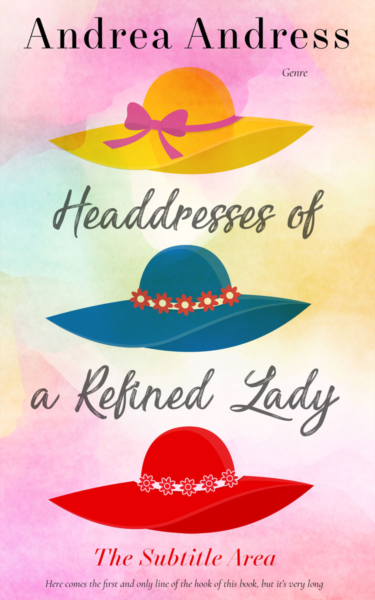 2D view of Premade Chick Lit Book Cover - Vanilla Ice