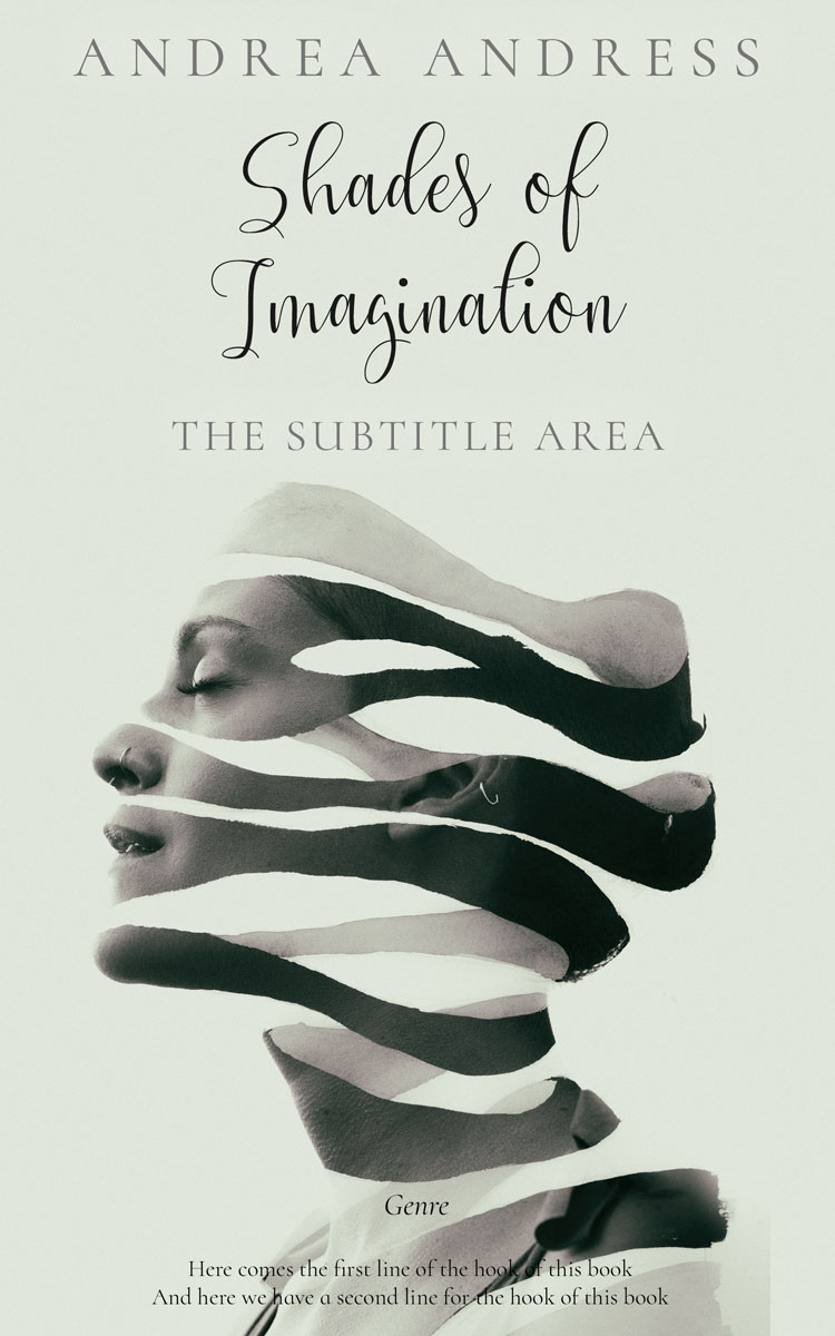 2D view of Premade Abstract Book Cover - Gray Nurse