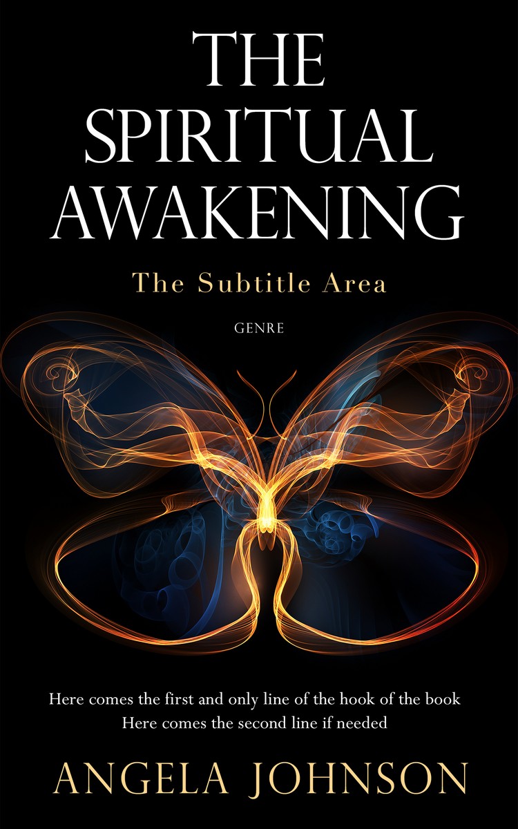 2D view of Premade Self-Improvement & Self-Help Book Cover - Woodsmoke