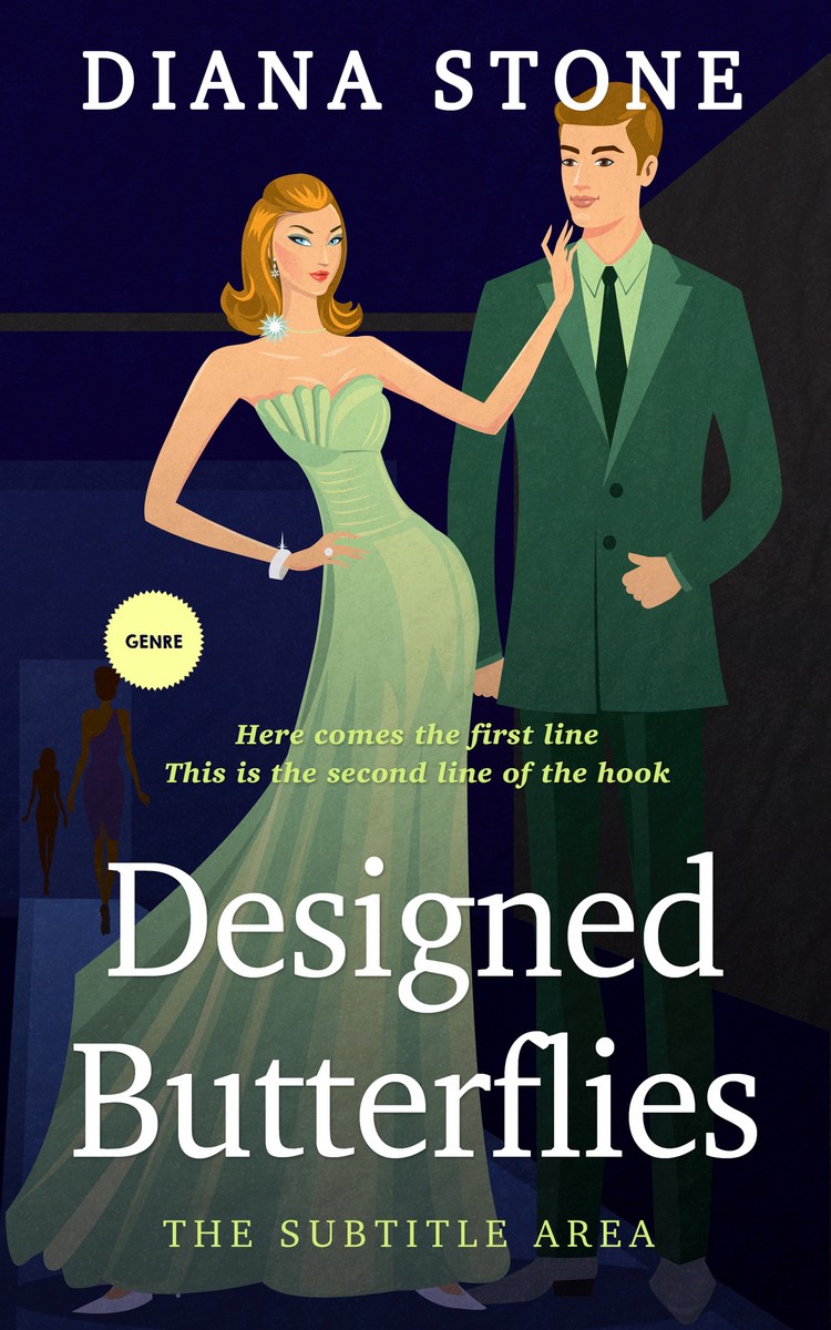 2D view of Premade Romance Book Cover - Mirage