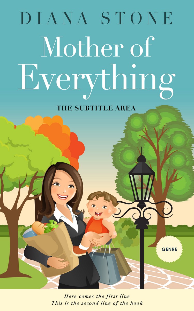 2D view of Premade Chick Lit Book Cover - Tradewind