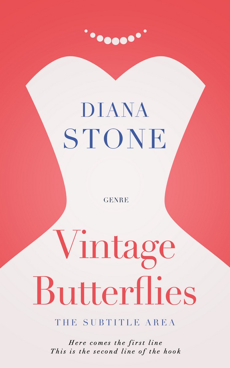 2D view of Premade Romance Book Cover - Burnt Sienna