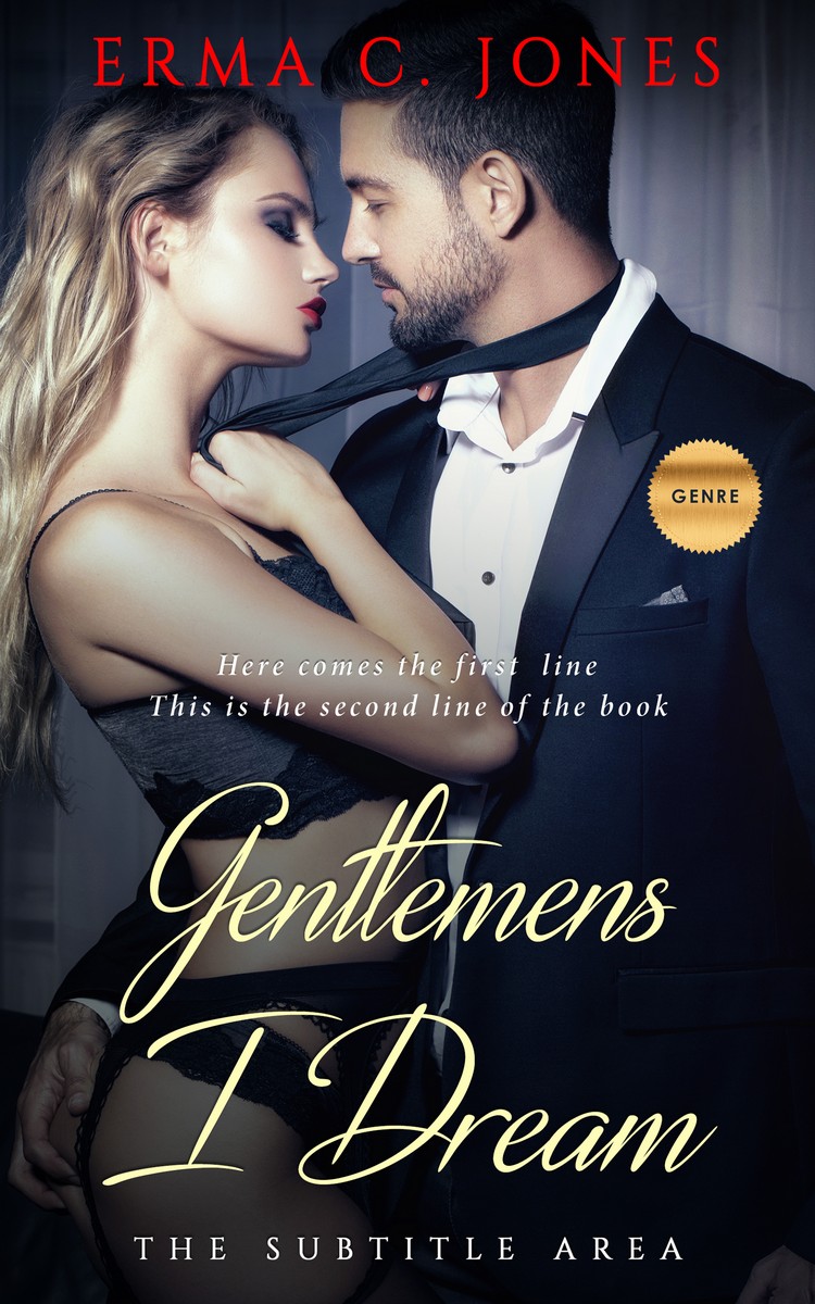 2D view of Premade Erotica Book Cover - Vanilla