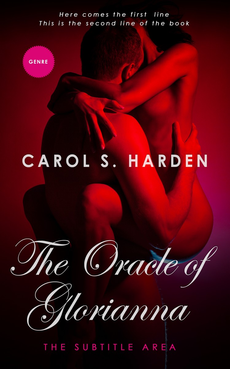 2D view of Premade Erotica Book Cover - Brick Red