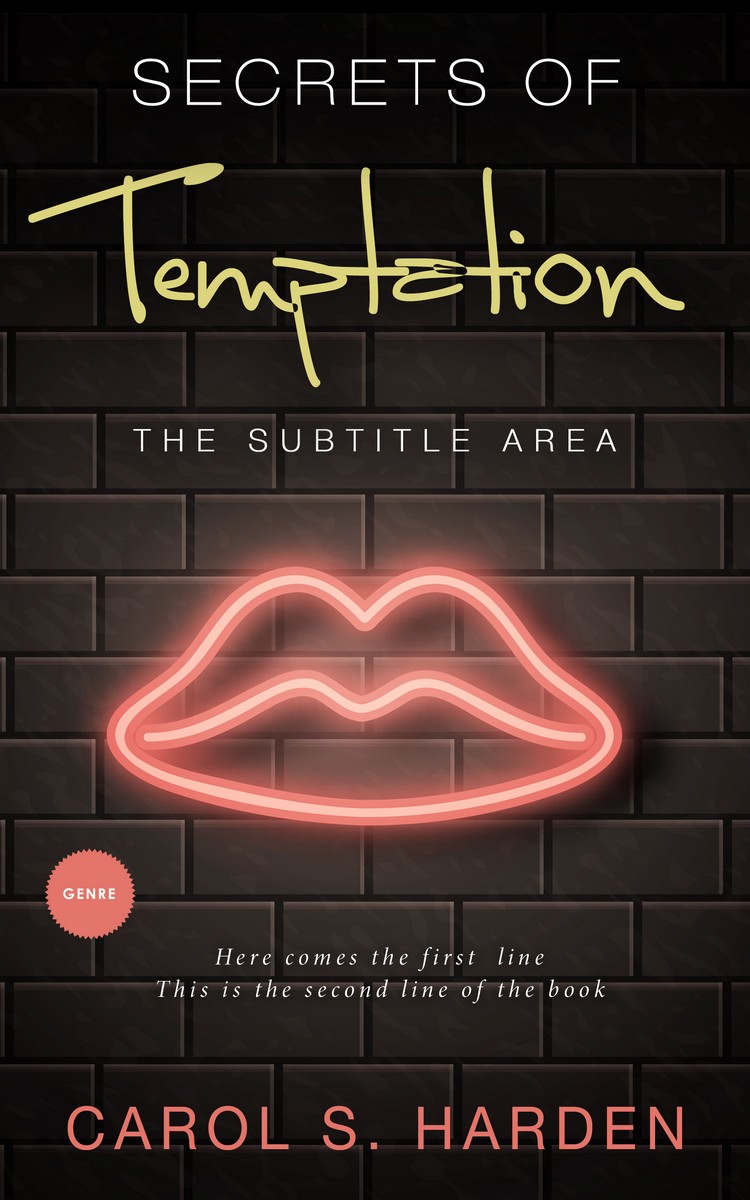 2D view of Premade Erotica Book Cover - Cocoa Brown