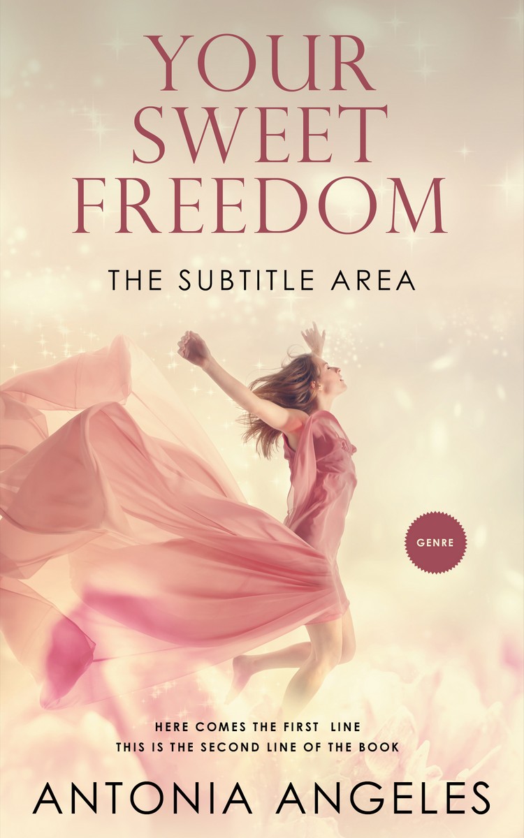 2D view of Premade Self-Improvement & Self-Help Book Cover - Almond