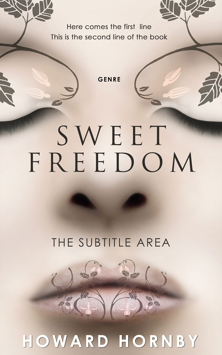 2D view of Premade Abstract Book Cover - Wafer