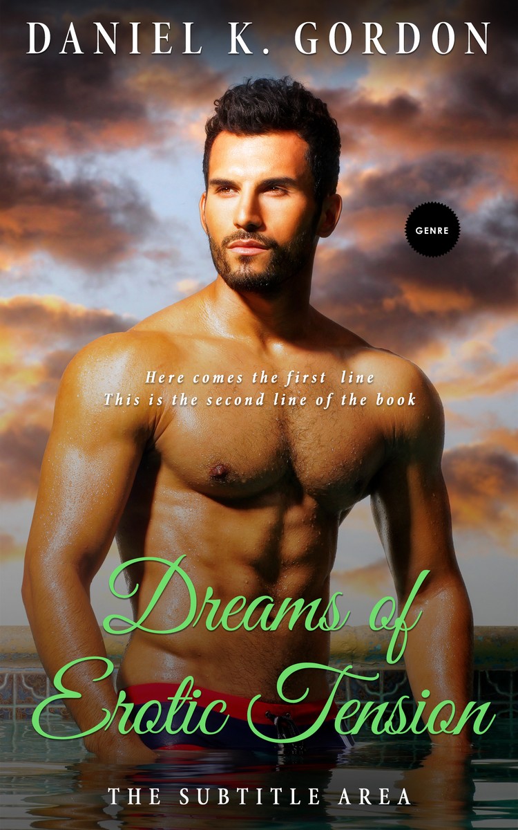 2D view of Premade Erotica Book Cover - English Walnut