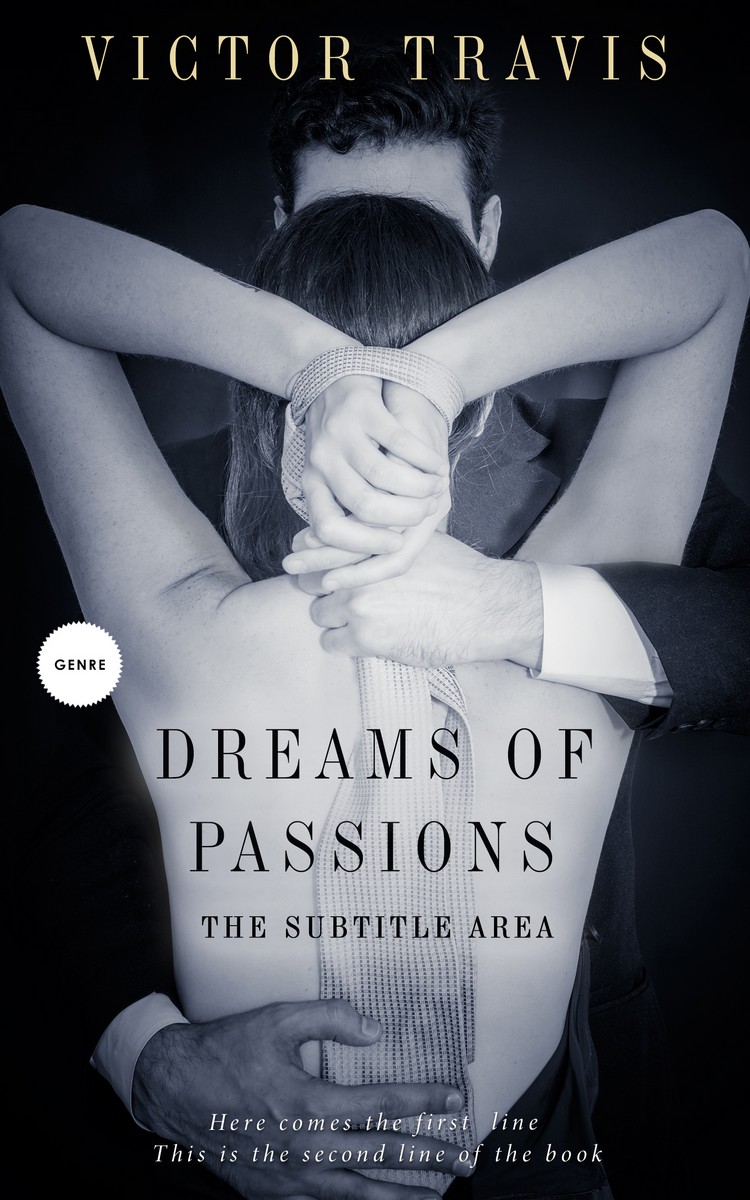 2D view of Premade Erotica Book Cover - French Gray