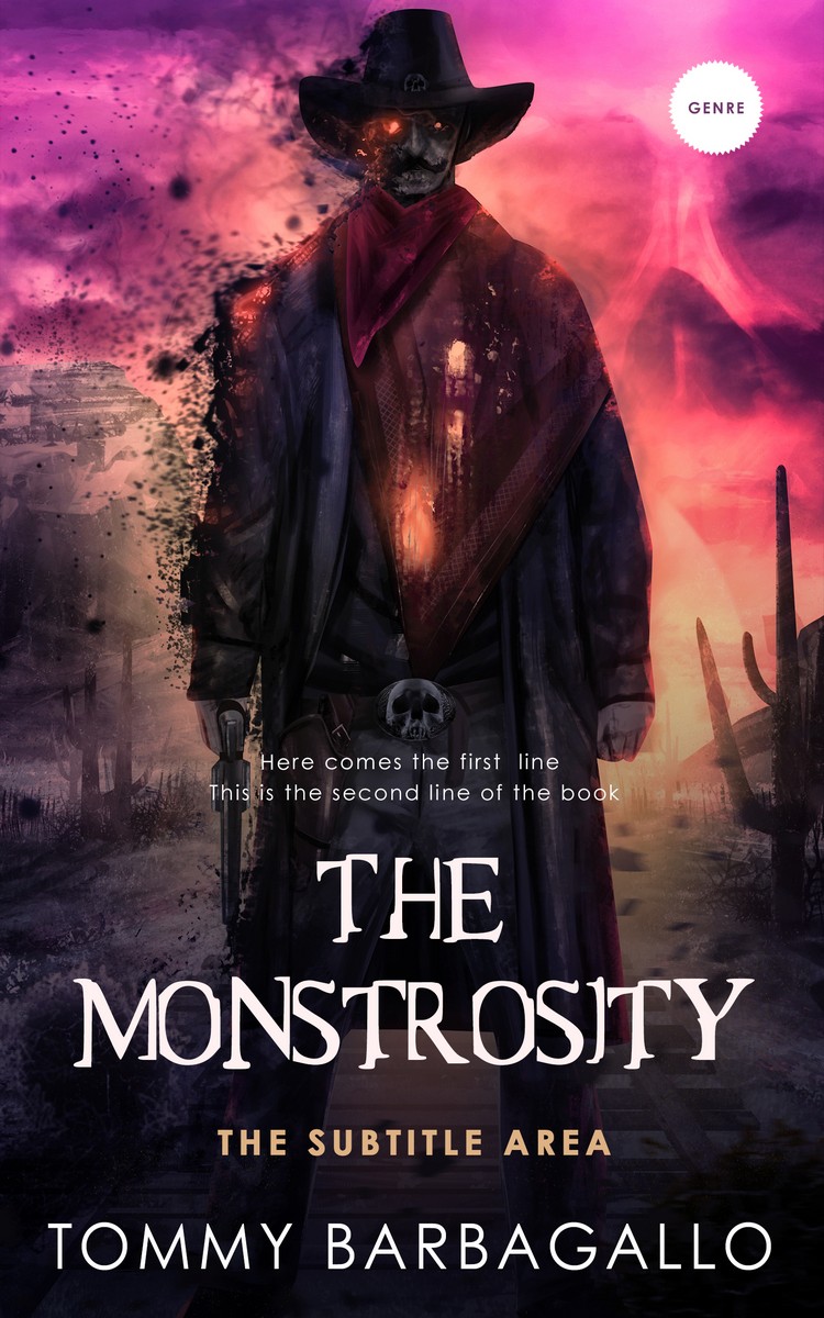 2D view of Premade Horror Book Cover - Charm