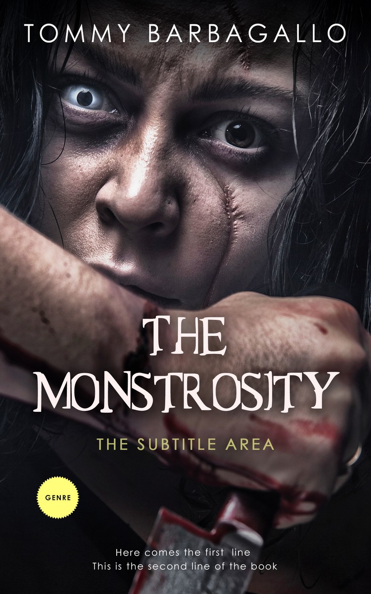 2D view of Premade Mystery & Thriller & Suspense Book Cover - Thunder